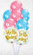 Hello Baby! Baby FootPrints & Hearts Balloon Bouquet