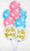 Hello Baby! Baby FootPrints & Hearts Balloon Bouquet