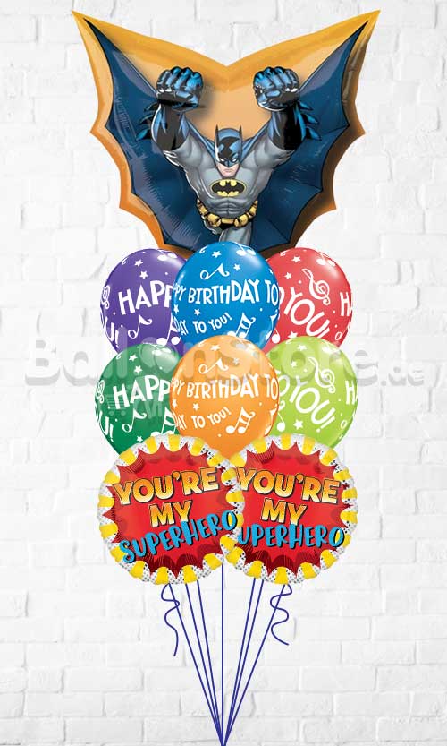 Batman Cape Birthday To You My Super Hero Balloon Bouquet