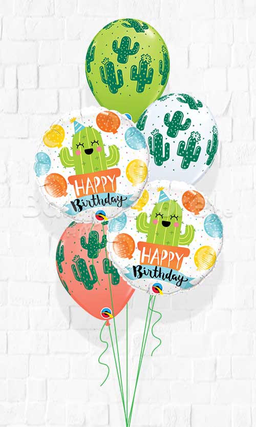 Birthday Party Cactuses Balloon Bouquet With weight