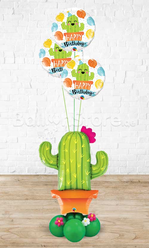 Birthday Party Cactus And Cactuses Festive Arrangement Balloon Bouquet