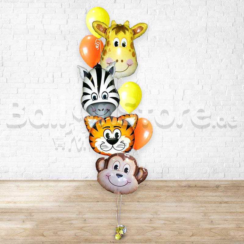 Jungle Safari Party Animal Theme Balloon Bouquet