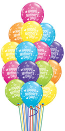 Mother's Day Hearts and Dots Balloon Bouquet - 15count