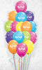 New Year Sparkle Confetti Balloon Bouquet - 15pcs