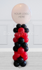 Standard Balloon Pillar with 30inches Latex as topper - without Logo/LOGO ADDITONAL CHARGE  & TIME (Consult Artist Before Ordering)