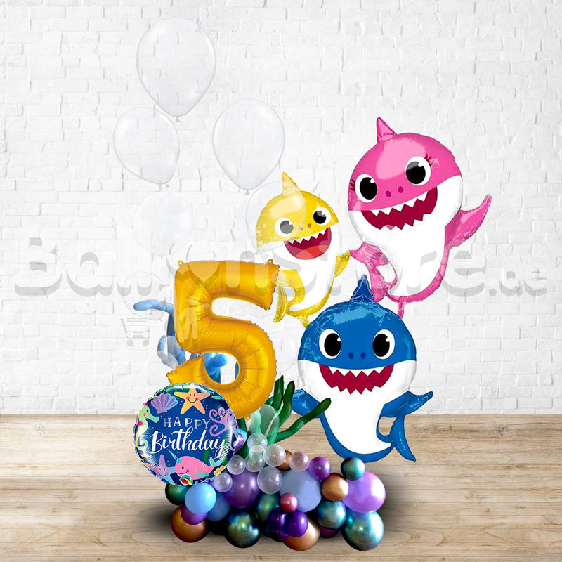Any  Number  BABY SHARK Birthday Balloon Arrangement