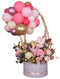 Baby Girl Flowers and Balloons