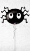 Spider Eyes Supershape Foil Balloon Inflated with helium