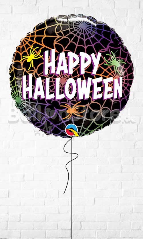 Halloween Spiders & Webs Balloons - Helium Filled 18inch