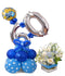 Birthday Milestone Balloon with Flower Combo