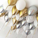 Stylish Chrome Helium Balloons - 25count