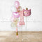 Any Number Cutie Cattie Pink Crown & Tassel Confetti  Balloon Bouquet - Set
