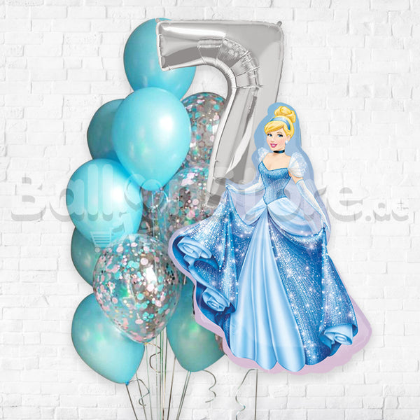 Any Number Disney Princess Cinderella Balloon Bouquet Set