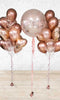 RoseGold Classic Confetti Balloon Bouquet Package - CAN BE PERSONALIZED