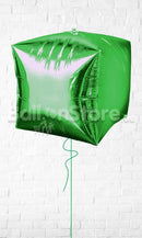 Cubez Green Colour Balloon - Helium Filled