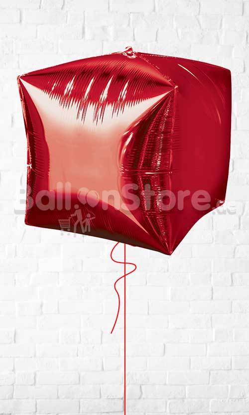 Cubez Red Colour Balloon - Helium Filled