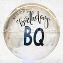20inches Personalized Clear Bubble  Balloons with White Feather Stuff inside  PRE-ORDER 1DAY In Advance