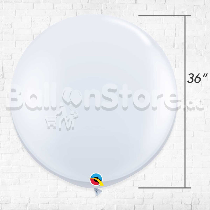 Giant Standard White Color Latex Balloon Helium Inflated