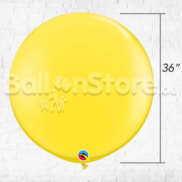 Giant Standard Yellow Color Latex Balloon Helium Inflated