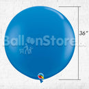 Giant Standard Dark Blue Color Latex Balloon Helium Inflated