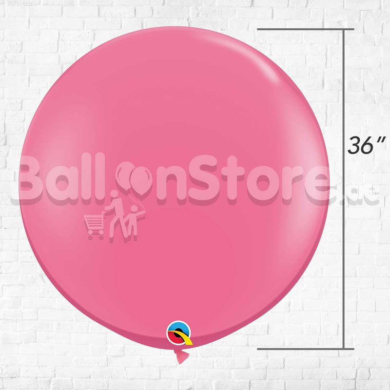 Giant Standard Rose Color Latex Balloon Helium Inflated