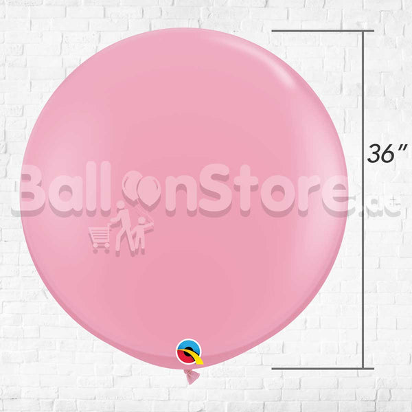 Giant Standard Pink Color Latex Balloon Helium Inflated