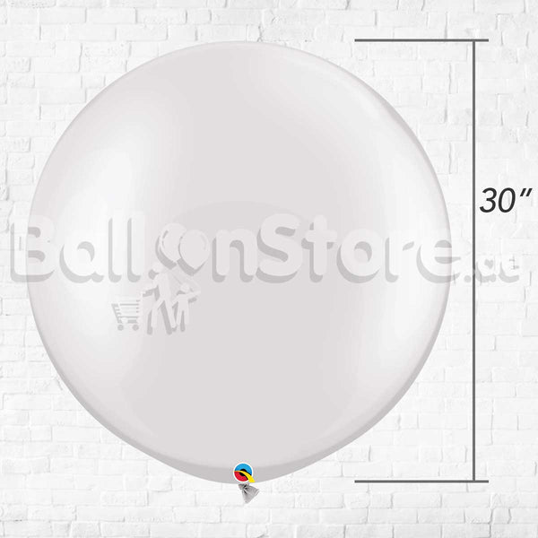 30inches Giant Pearl White Color Latex Balloon  - Helium Inflated