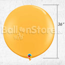36inches Giant Standard GoldenRod (Yellow Orange) Color Latex Balloon Helium Inflated