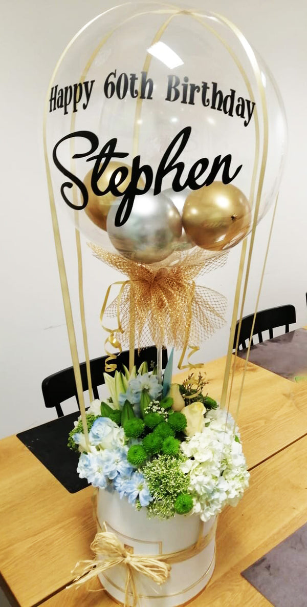 Personalized Hot Air Inspired Flower Arrangement PRE-ORDER 1DAY in advance