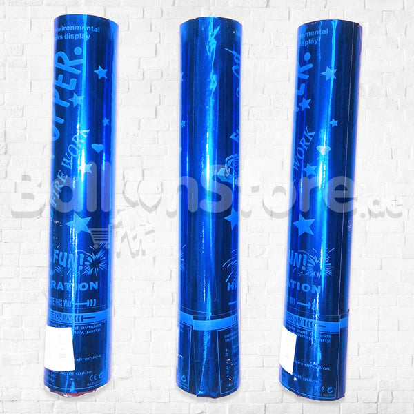 Blue Confetti Popper Set of 4