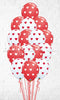 15Pcs Big Hearts Red & White Print on a Weight