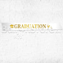 Graduation Sash - White