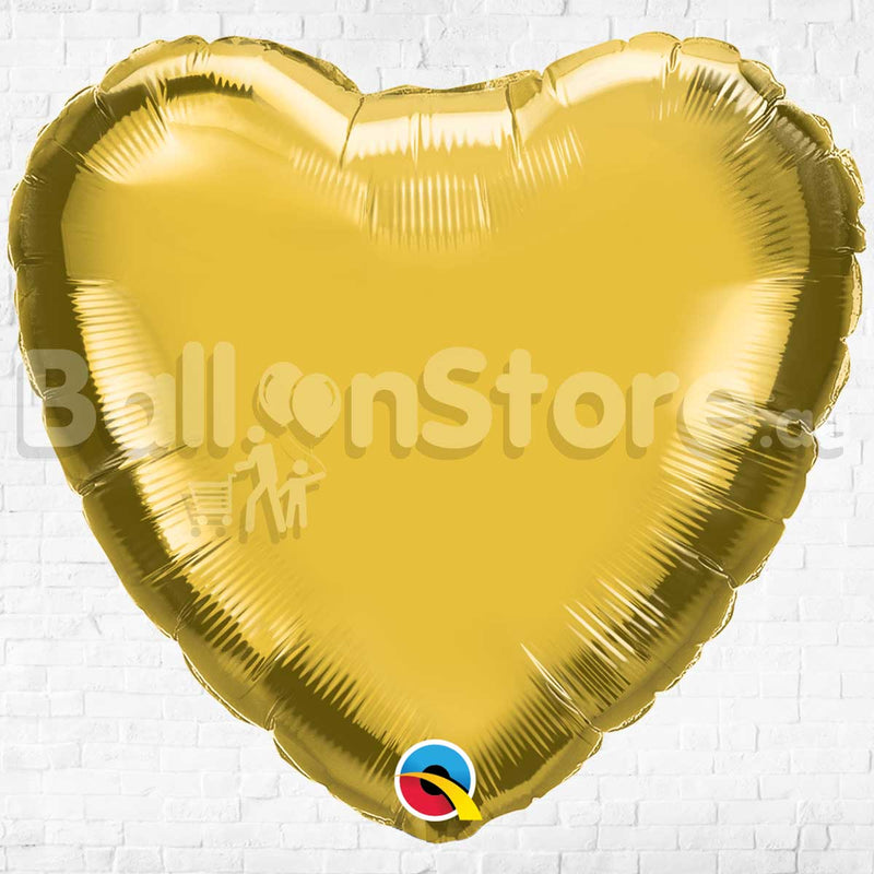 Heart shape Metallic Gold Foil balloon