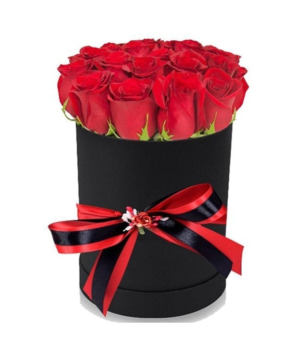 The Boxed  of Red Roses