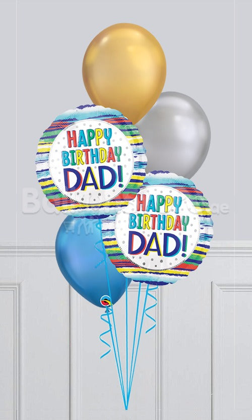 Happy Birthday Dad Balloon Bouquet With Weight