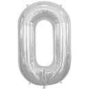 Jumbo Letter O - Metallic Silver