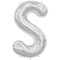 Jumbo Letter S - Metallic Silver