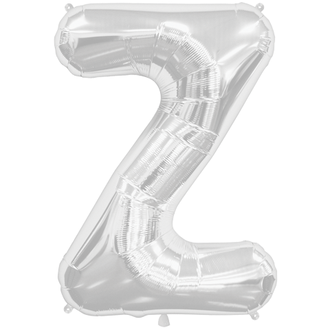 Jumbo Letter Z - Metallic Silver